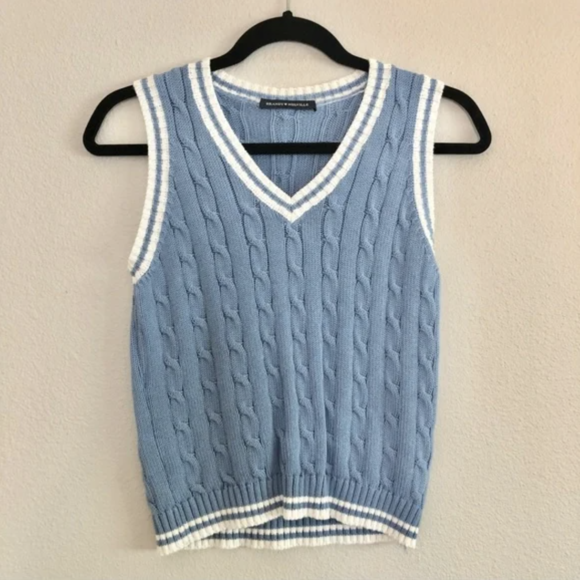 Cable Knit Sweater Vests